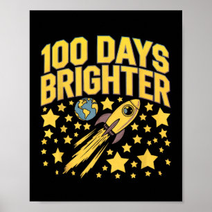 Poster 100 Jours Plus Brighton 100E Jour D'Étoiles Scolai