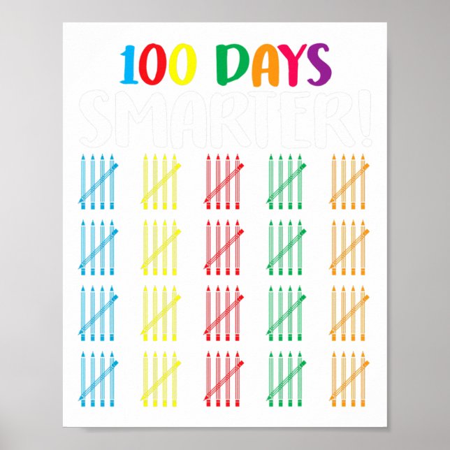 Poster 100 jours plus intelligent (Devant)