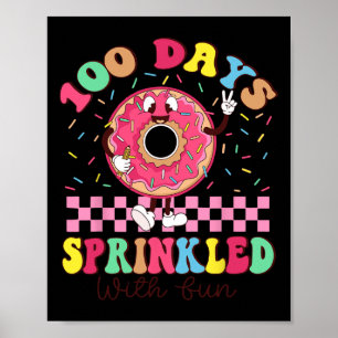 Poster 100 Jours Saupoudrés De Fun Donut 100ème Jour Écol