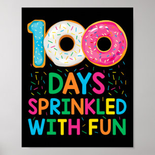 Poster 100 Jours Saupoudrés De Fun Donut School Enseignan