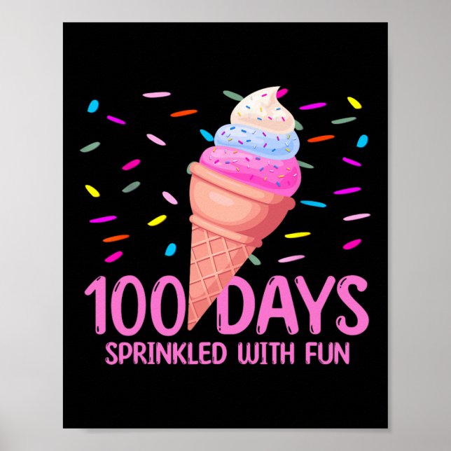 Poster 100 Jours Saupoudrés De Glace Amusante 100E Jour D (Devant)