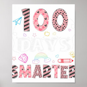 Poster 100 Jours Smarter 100E Jour De L'École Valentines