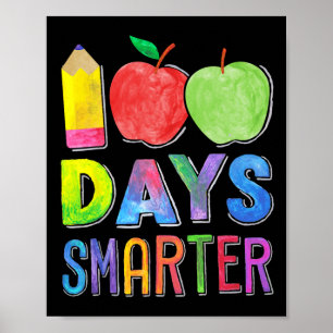 Poster 100 Jours Smarter 100e Jour D'École Femmes Enseign