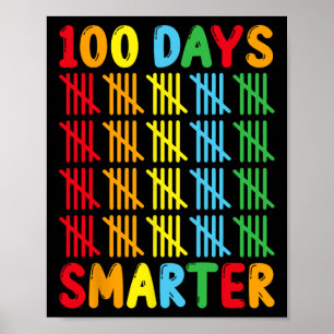 Poster 100 Jours Smarter Fun Tally Enseignant et Étudiant