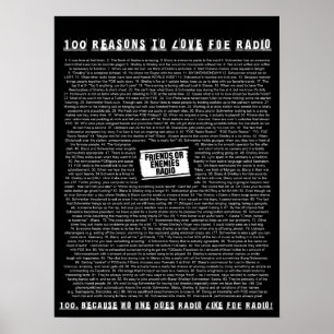 Poster 100 raisons d'aimer FOE Radio
