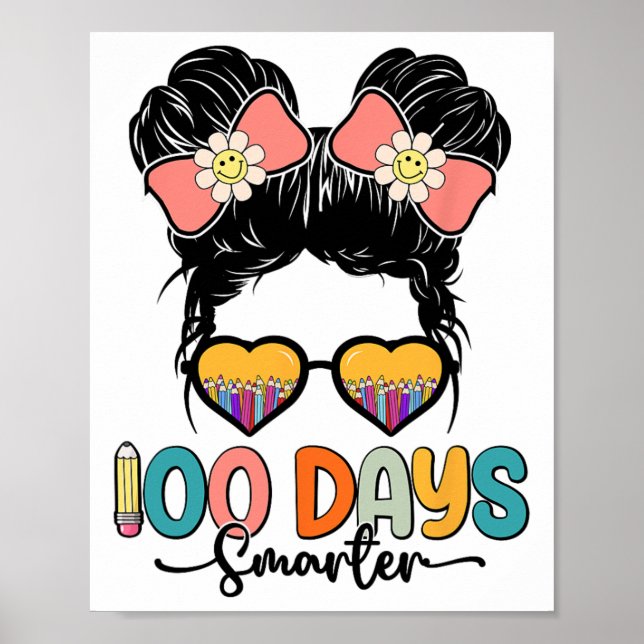 Poster 100e Jour De Filles D'École Messy Bun 100 Jours Sm (Devant)