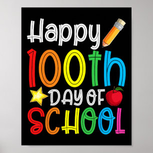 Poster 100e Jour De L'École 100 Jours De L'Enseignant Stu
