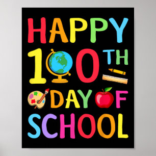 Poster 100e Jour De L'École 100 Jours De L'Enseignant Stu