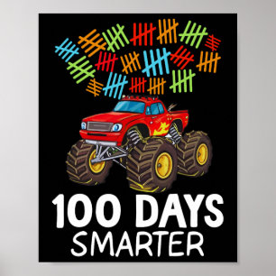 Poster 100e Jour De L'École Monster Camion Toddler 100 Jo