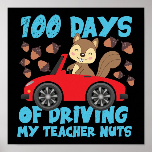 Poster 100ème Jour De L'École 100 Jours De Conduite Mon E (Devant)