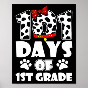 Poster 101 Jours École 1ère année Chien 100 Jours Smarter