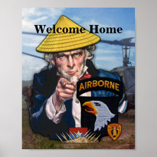 Poster 101e ABN DIV Airborne Vietnam Vets Fort Campbell