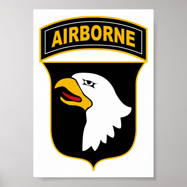 Poster 101e division aéroportée Vétéran militaire (Devant)