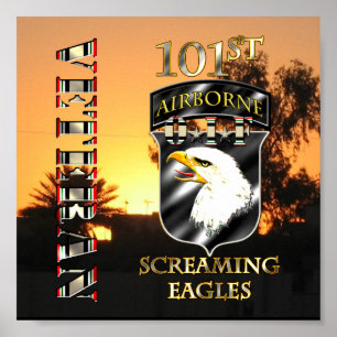 Poster 101st Vétéran de la Division Aéroportée OIF