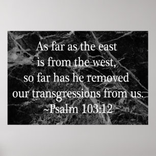 Poster 103:12 de psaume