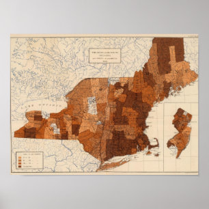 Poster 107 grippe NY, NJ, Nouvelle Angleterre