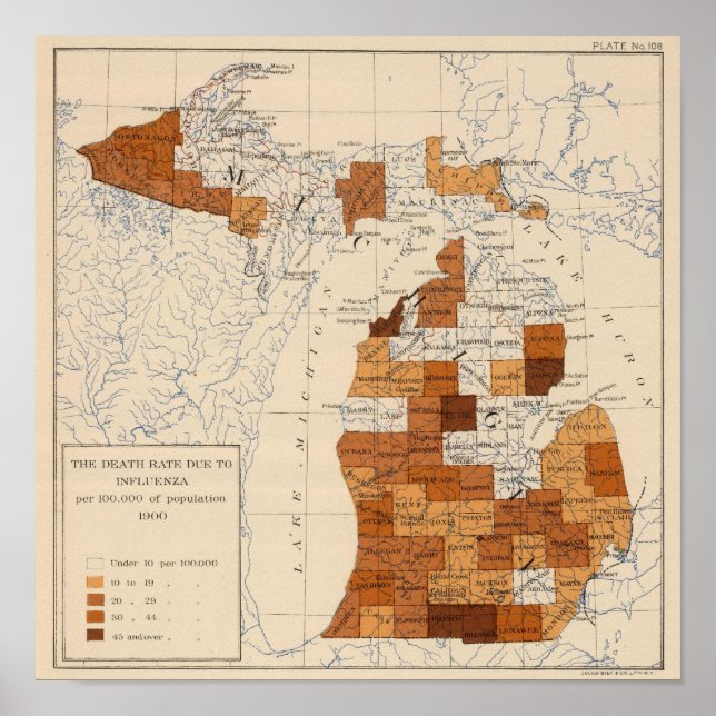 Poster 108 Grippe Michigan (Devant)