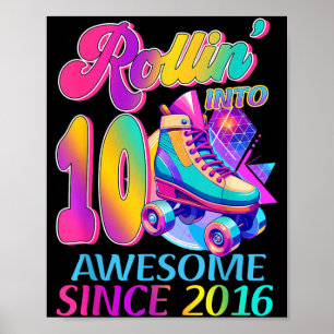 Poster 10 Ans Incroyable Depuis Anniversaire Thème Hockey