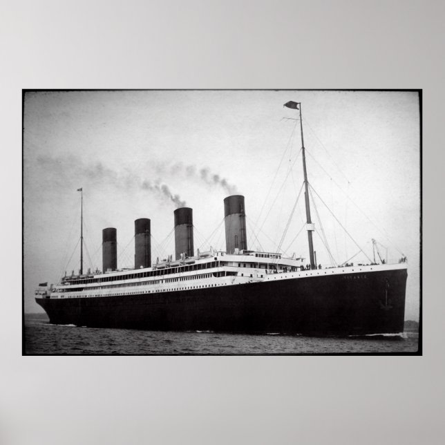 Poster 10 AVRIL 1912 TITANIC PARte de SOUTHAMPTION (Devant)