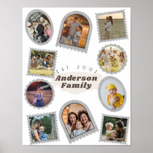Poster 10 Dix Photo Moderne Élégante Collage Amour Famili