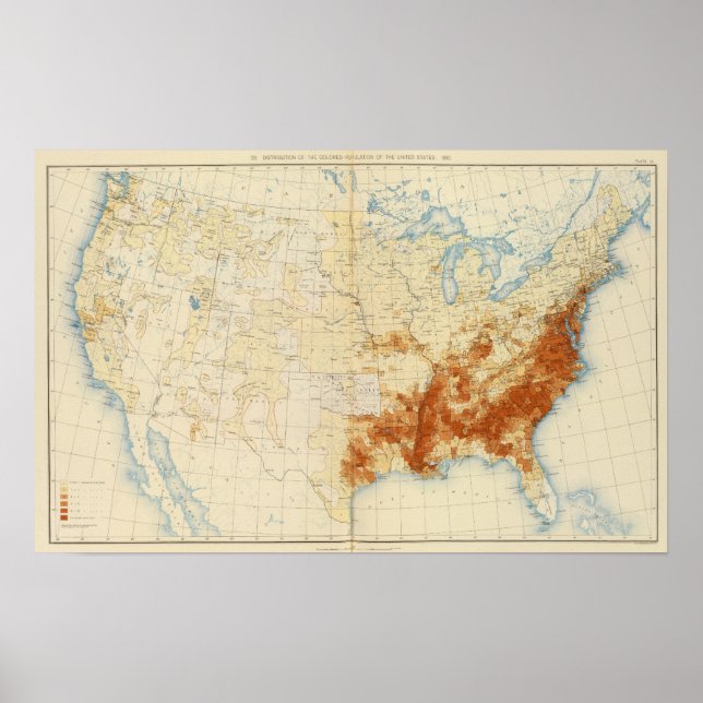 Poster 10 Population colorée 1890 (Devant)