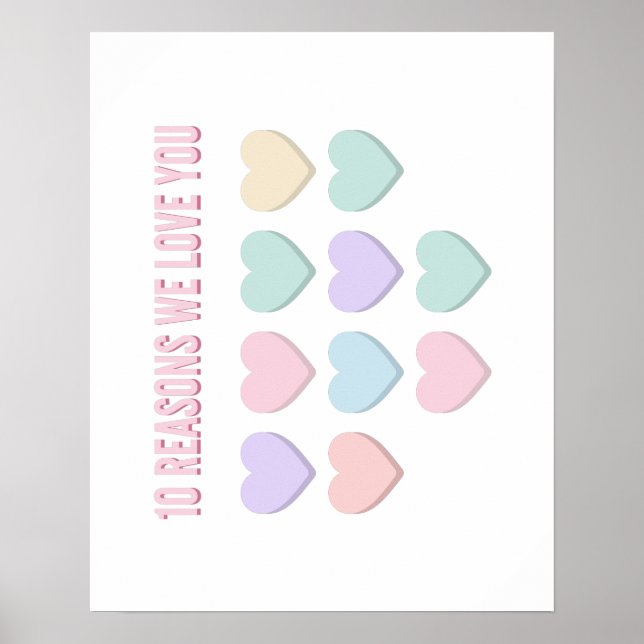 Poster 10 raisons pour lesquelles nous vous aimons - Cade (Devant)