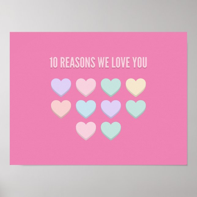 Poster 10 raisons que nous vous aimons - 10e anniversaire (Devant)