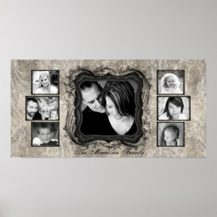 Poster 10"x20" 7 Fente Famille Collage Montage Rejoioce