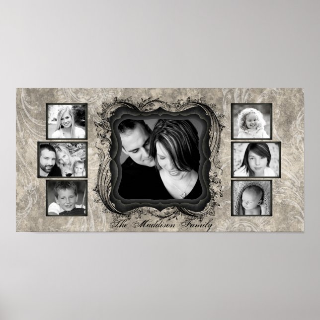 Poster 10"x20" 7 Fente Famille Collage Montage Rejoioce (Devant)