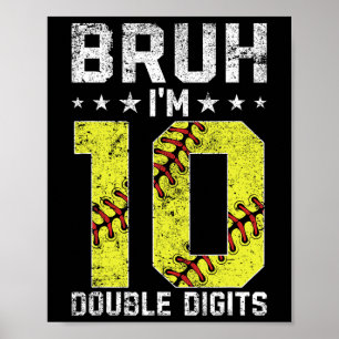 Poster 10e anniversaire Douillet Bruh Je suis en double c