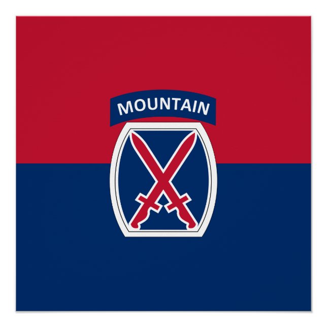 Poster 10e division de montagne (Devant)