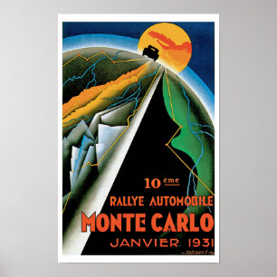 Poster 10th Rallye Automobile de Monte Carlo