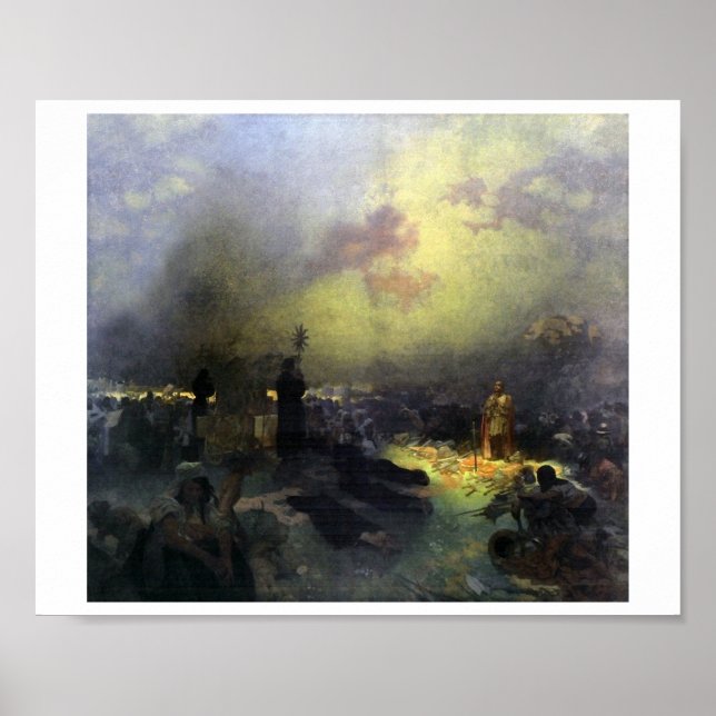 Poster #11 Après la bataille de Vitkov Hill, Mucha (Devant)