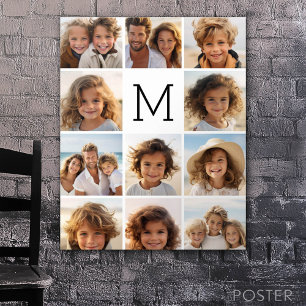 Poster 11 Collage de photos - Grille minimale avec texte