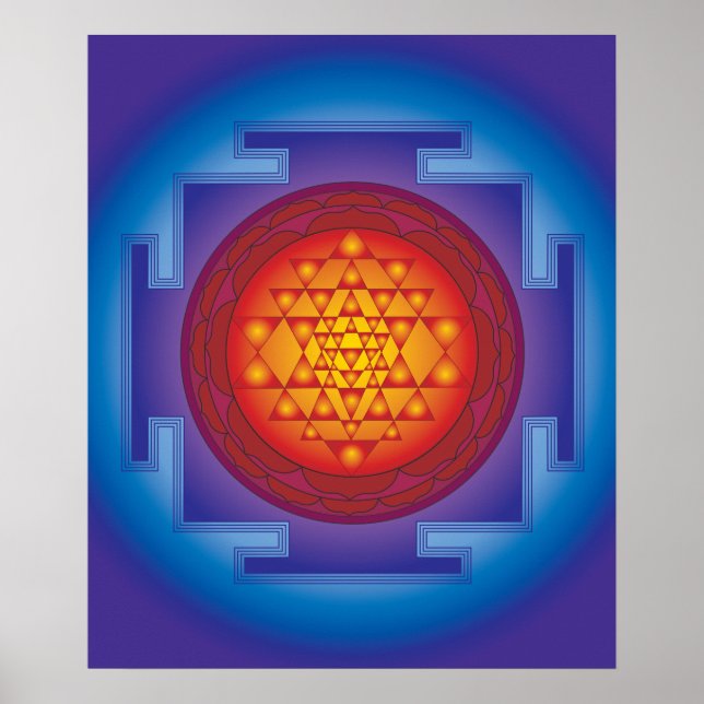 POSTER 11 FLAME DE SRI YANTRA (Devant)
