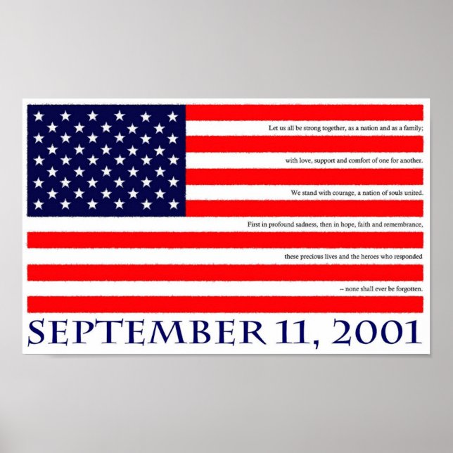 Poster 11 septembre 2001 (Devant)