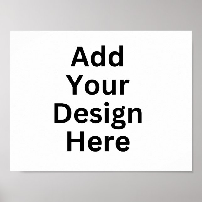 Poster 11 x 8,5 po d'impression personnalisée (Devant)