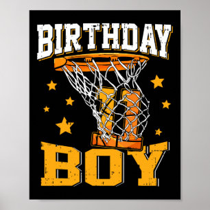 Poster 11e anniversaire Basketball garçon 11 ans Basketba