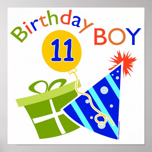Poster 11e anniversaire - Birthday Boy (Devant)
