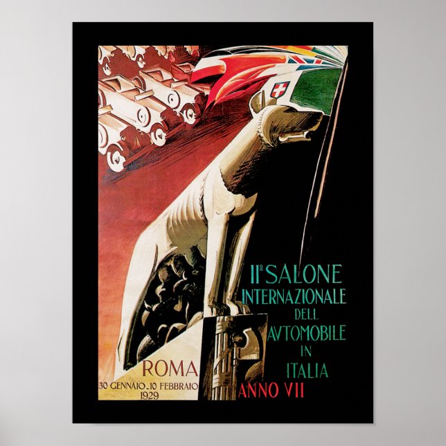 Poster 11e Salone Internazionale Automobile ~ Roma (Devant)