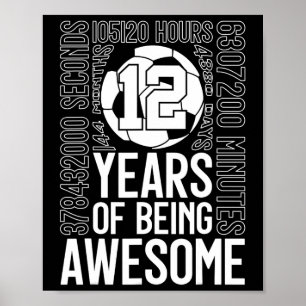 Poster 12 Ans de Football Incroyable 12ème Anniversaire