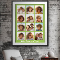 12 Collage photo avec Arrière - plan de chaux