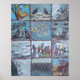 Poster 12 days of Christmas