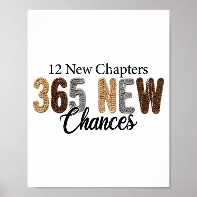 Poster 12 New Chapters 365 New Chances  (Devant)