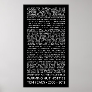 Poster 12 x 24" - 10 ans - Hotties de cabane de ch