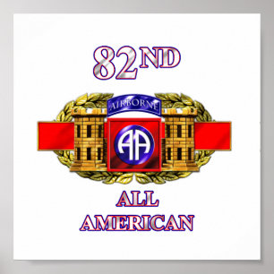 Poster 12B 82e division aéroportée