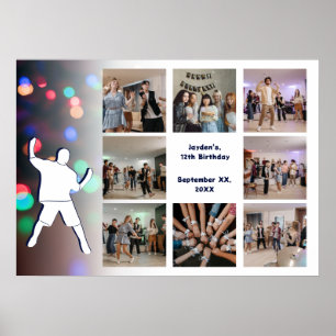 Poster 12e anniversaire Dance Party Photo Collage Modèle