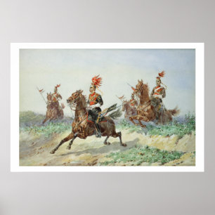 Poster 12e Royal Lancers (avec un crayon supérieur au cra