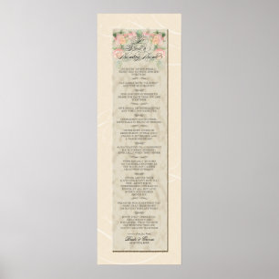 Poster 12x36 Pour Construire un Amour Durable - Crème Ros