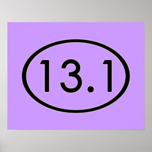 Poster 13,1 Miles